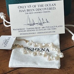 Oshena Designer Beachwear baroque Pearl Bracelet NEW Release!